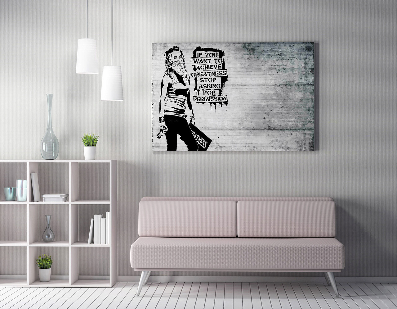 Tablou decorativ, WY136 (50 x 70), Canvas imprimat, Multicolor - imagine 4